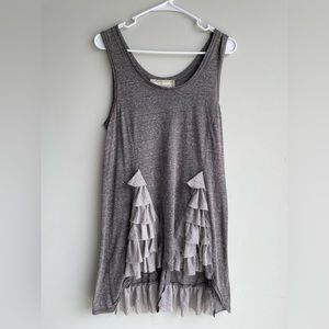 A’Reve anthropologie ruffle tunic